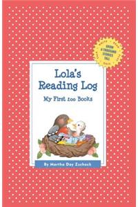 Lola's Reading Log