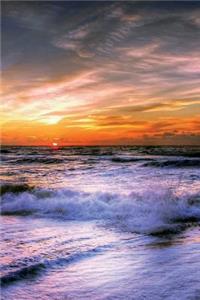 Sunset on Coastline of Jutland Denmark Journal