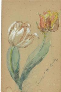 Two Tulips Antique Botanical Art Journal
