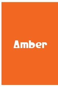 Amber - Orange Notebook / Journal / Extended Lined Pages / Soft Matte
