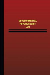 Developmental Psychologist Log (Logbook, Journal - 124 pages, 6 x 9 inches)