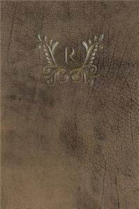 Monogram R Any Day Planner Journal