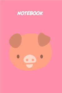 Baby pig kids Notebook [Lined] [6x9] [110 pages]