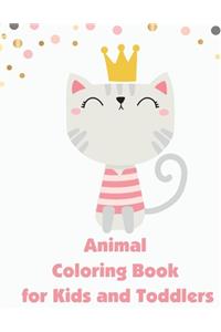 Animal Coloring Book for Kids and Toddlers