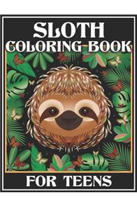Sloth Coloring Book for Teens
