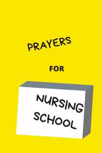 Prayers for Nursing School Blank Lined Notebook Diary Journal Student Nurse Gift