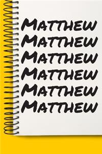 Name Matthew A beautiful personalized