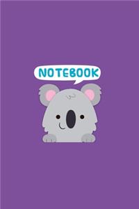 Cute Purple Animal Notebook Birthday Gift