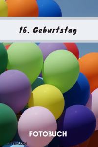 Fotobuch 16. Geburtstag Luftballon