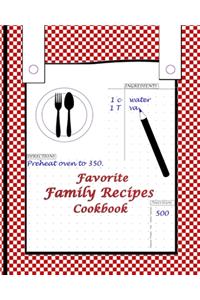 Favorite Family Recipes Cookbook