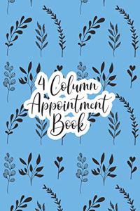 4 Column Appointment Book