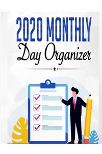 2020 Monthly Day Organizer