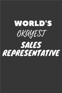 World's Okayest Sales Representative Notebook