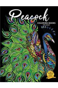 Peacock Coloring Books for Adults