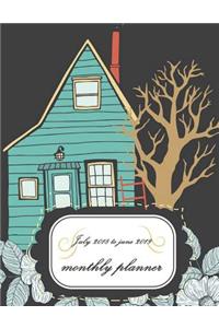 July 2018 to June 2019 Monthly Planner