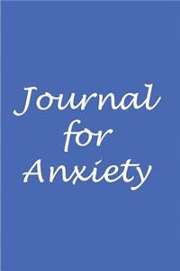 Journal for anxiety