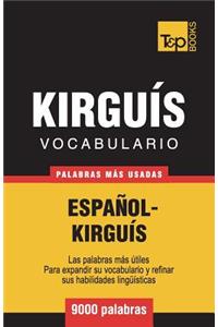 Vocabulario Español-Kirguís - 9000 palabras más usadas