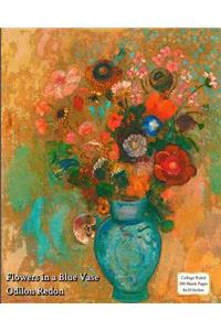 Flowers in a Blue Vase - Odilon Redon - Notebook/Journal