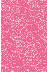 Journal Notebook Abstract Scribbles In Pink