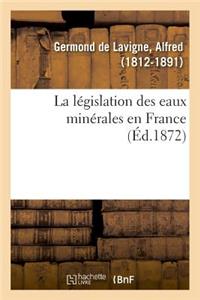 législation des eaux minérales en France