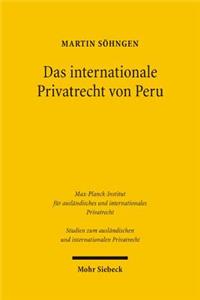 Das internationale Privatrecht von Peru