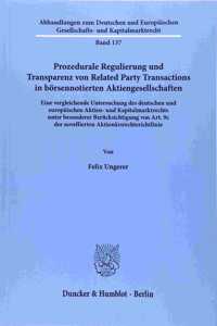 Prozedurale Regulierung Und Transparenz Von Related Party Transactions in Borsennotierten Aktiengesellschaften