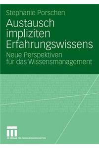 Austausch impliziten Erfahrungswissens