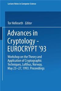 Advances in Cryptology - Eurocrypt '93