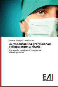 Responsabilita Professionale Dell'operatore Sanitario