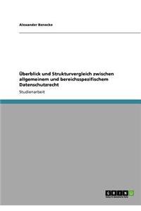 Überblick und Strukturvergleich zwischen allgemeinem und bereichsspezifischem Datenschutzrecht