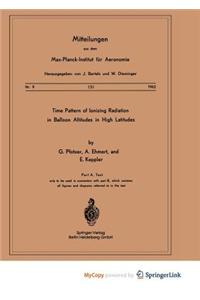 Time Pattern of Ionizing Radiation in Balloon Altitudes in High Latitudes