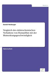 Vergleich des elektrochemischen Verhaltens von Humanblut mit der Blutsenkungsgeschwindigkeit