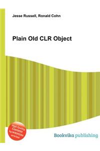 Plain Old Clr Object