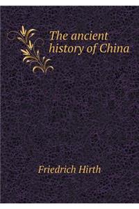 The ancient history of China