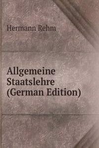 Allgemeine Staatslehre (German Edition)