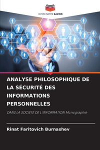 Analyse Philosophique de la Sécurité Des Informations Personnelles