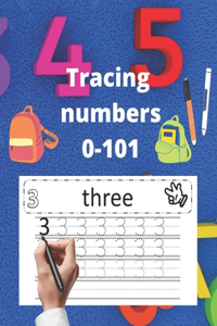Tracing numbers 1-101 for Kindergarden