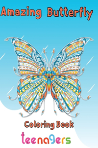 Amazing Butterfly Coloring Book Teenagers