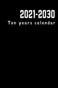 2021-2030 ten. years calendar
