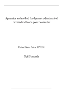 Apparatus and method for dynamic adjustment of the bandwidth of a power converter
