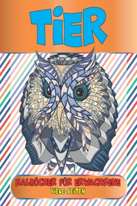 Malbücher für Erwachsene - Viele Seiten - Tier