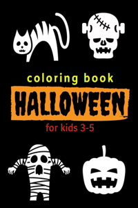 Halloween Coloring Book for Kids 3-5
