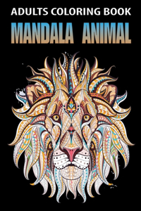 Adults Coloring Book Mandala Animal