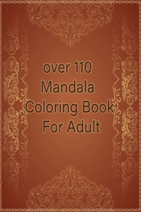 over 110 Mandala Coloring Book For Adult