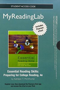 NEW MyReadingLab with Pearson Etext - Standalone Access Card - for Essential Reading Skills