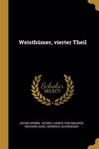 Weisthümer, vierter Theil