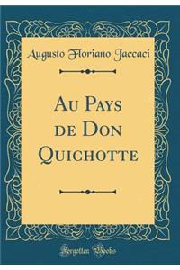 Au Pays de Don Quichotte (Classic Reprint)