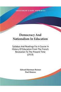 Democracy And Nationalism In Education