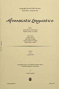 The Sequential Forms in Late Egyptian and Biblical Hebrew: A Parallel Development of Verbal Systems