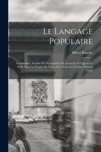 Le Langage Populaire